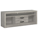 Burke 2-door Engineered Wood TV Stand Grey Driftwood
