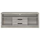 Burke 2-door Engineered Wood TV Stand Grey Driftwood