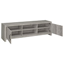 Burke 2-door Engineered Wood TV Stand Grey Driftwood