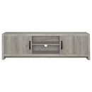 Burke 2-door Engineered Wood TV Stand Grey Driftwood
