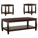 Dixon  Rectangular Wood Coffee Table Set Espresso