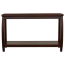 Dixon Wood Entryway Console Table with Shelf Cappuccino