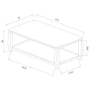 Dixon Wood Entryway Console Table with Shelf Cappuccino