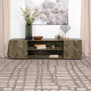 Keese 2-door Wood 70-inch TV Stand Media Console Mango Brown