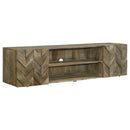 Keese 2-door Wood 70-inch TV Stand Media Console Mango Brown