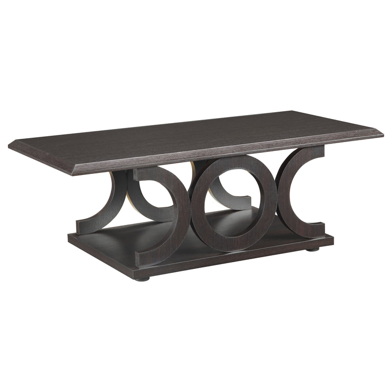 Shelly Coffee and End Table Set Cappuccino