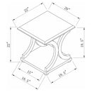 Shelly Coffee and End Table Set Cappuccino