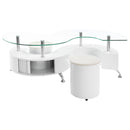 Buckley  Coffee Table and Stools Set Cappuccino
