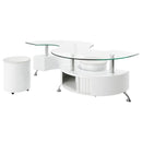 Buckley  Coffee Table and Stools Set Cappuccino