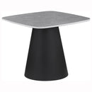 Eason 2-piece Cocktail Coffee Table Set Concrete and Black