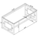 Merced 2-piece Rectangular Coffee and End Table Set Nickel