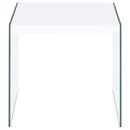 Opal Coffee and End Table Set White High Gloss