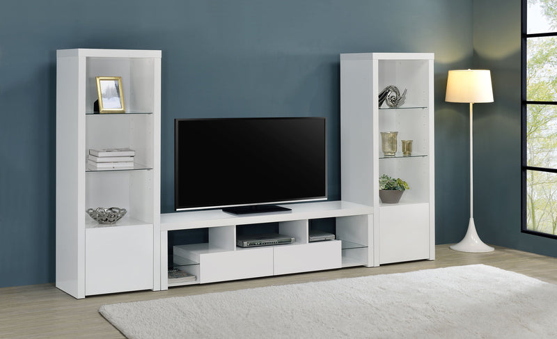 Jude  71-inch TV Entertainment Center White High Gloss