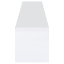 Jude 2-drawer Engineered Wood 71-inch TV Stand High Gloss White