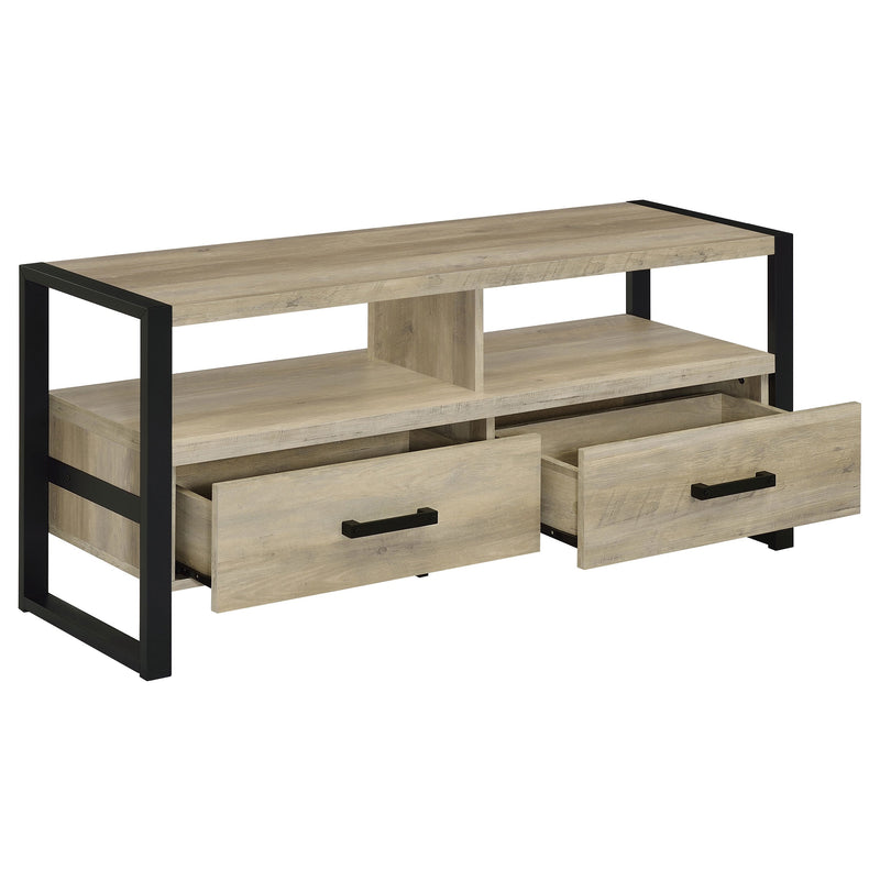 James 2-drawer Engineered Wood 48-inch TV Stand Dark Pine