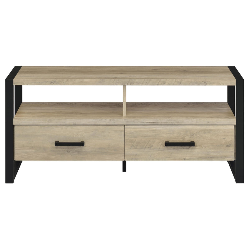 James 2-drawer Engineered Wood 48-inch TV Stand Dark Pine