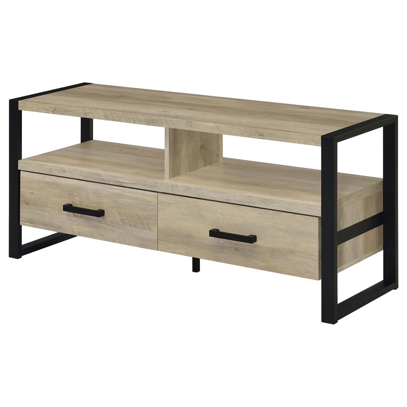 James 2-drawer Engineered Wood 48-inch TV Stand Dark Pine