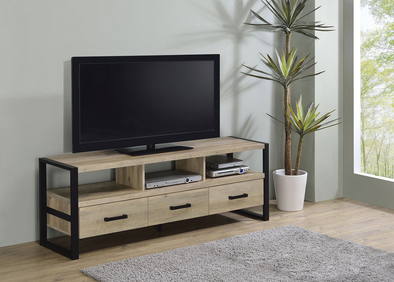 James 2-drawer Engineered Wood 48-inch TV Stand Dark Pine