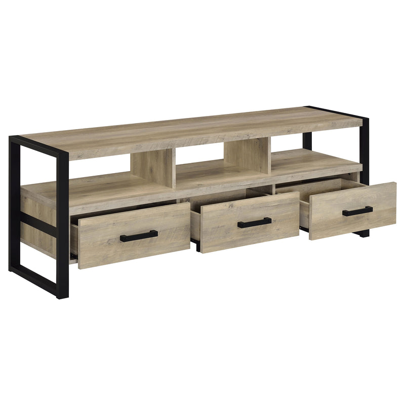 James 2-drawer Engineered Wood 48-inch TV Stand Dark Pine