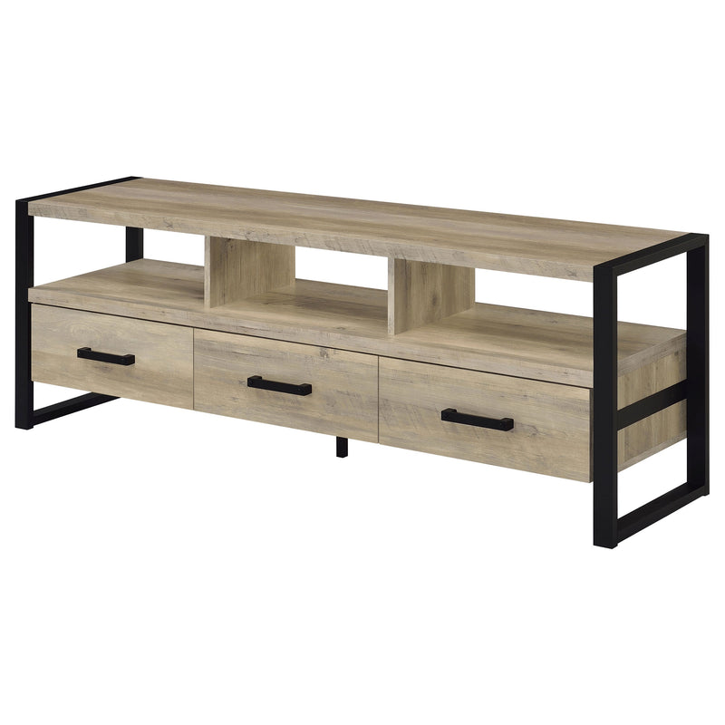 James 2-drawer Engineered Wood 48-inch TV Stand Dark Pine