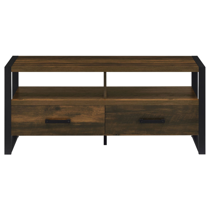 James 2-drawer Engineered Wood 48-inch TV Stand Dark Pine