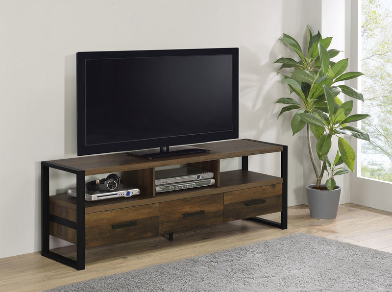 James 2-drawer Engineered Wood 48-inch TV Stand Dark Pine
