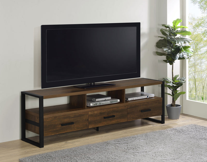 James 2-drawer Engineered Wood 48-inch TV Stand Dark Pine