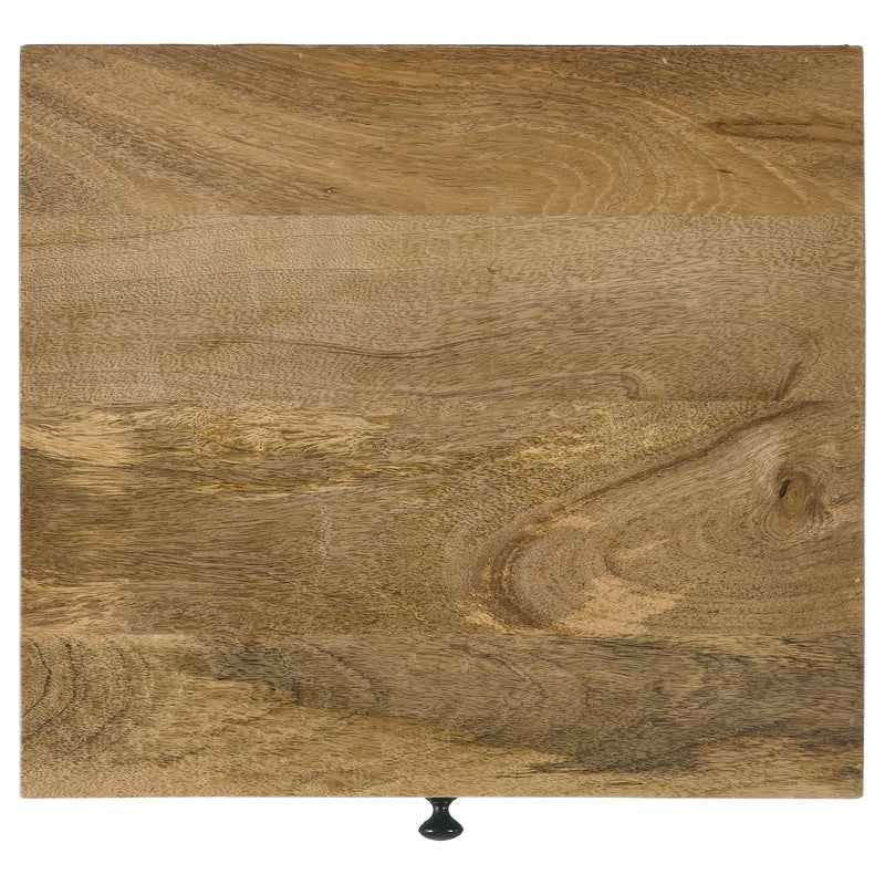 Stephie  Square Coffee and End Table Set Honey Brown