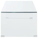 Ripley Rectangular Tempered Bent Glass Coffee Table Clear