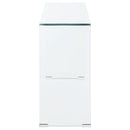 Ripley Tempered Bent Glass Entryway Console Table Clear