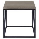 Birdie Square Engineered Wood End Table Sonoma Grey