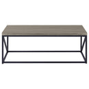 Birdie Rectangular Engineered Wood Coffee Table Sonoma Grey