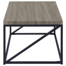 Birdie Rectangular Engineered Wood Coffee Table Sonoma Grey