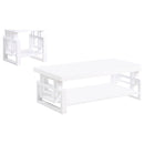 Schmitt  Coffee and End Table Set White High Gloss