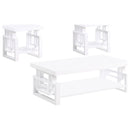 Schmitt  Coffee and End Table Set White High Gloss