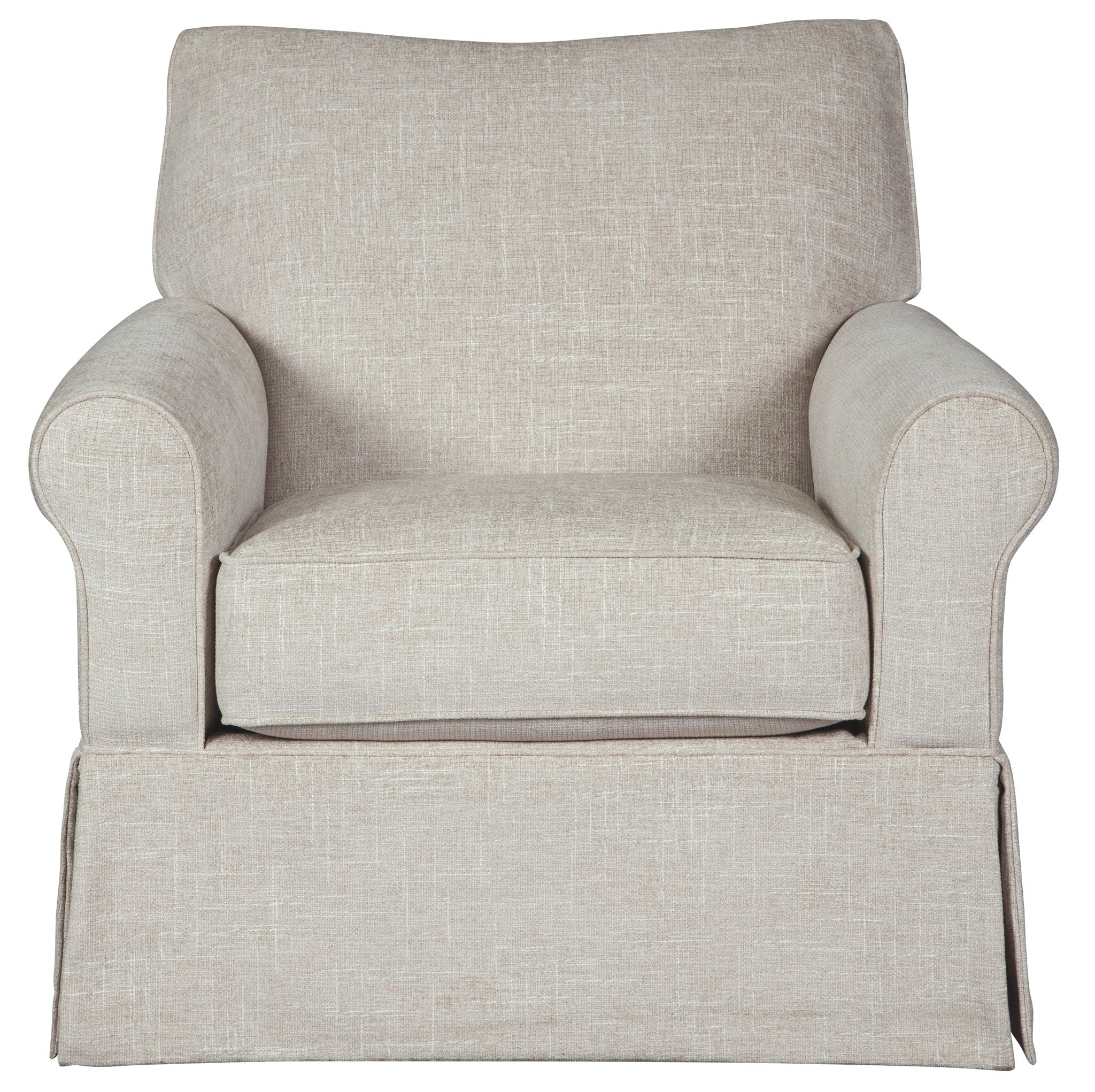 Searcy - Swivel Glider Accent Chair - Quartz