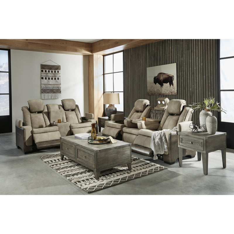 Signature Design by Ashley Next-Gen DuraPella Power Reclining Leather Look Loveseat with Console 2200318 IMAGE 14