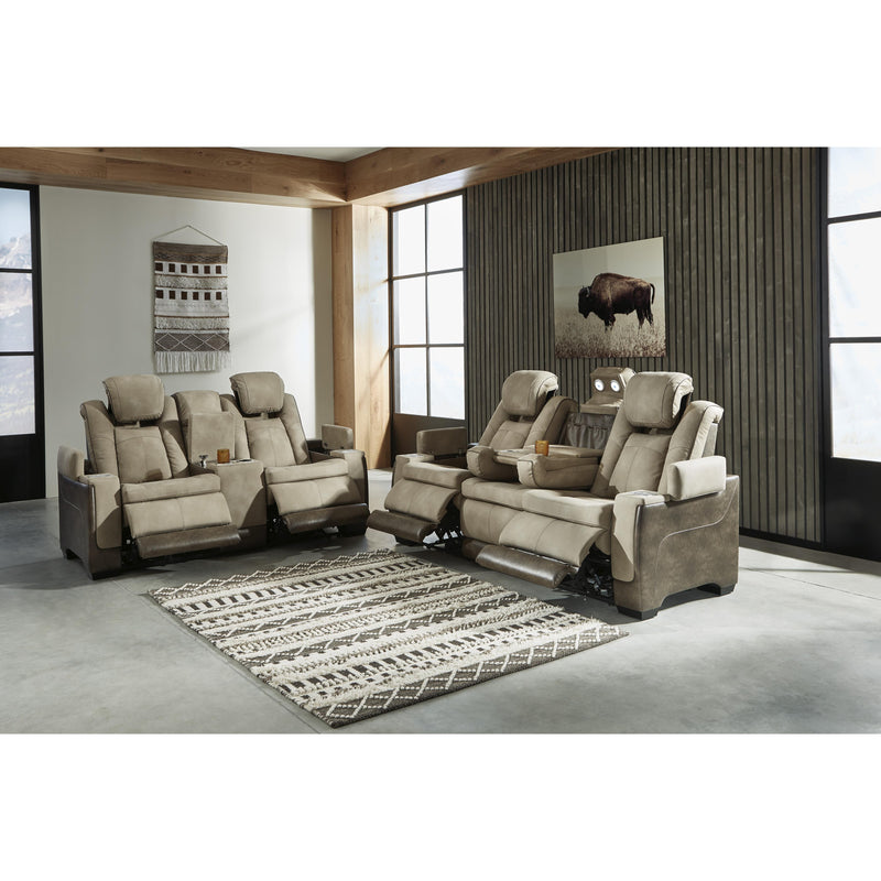 Signature Design by Ashley Next-Gen DuraPella Power Reclining Leather Look Loveseat with Console 2200318 IMAGE 15