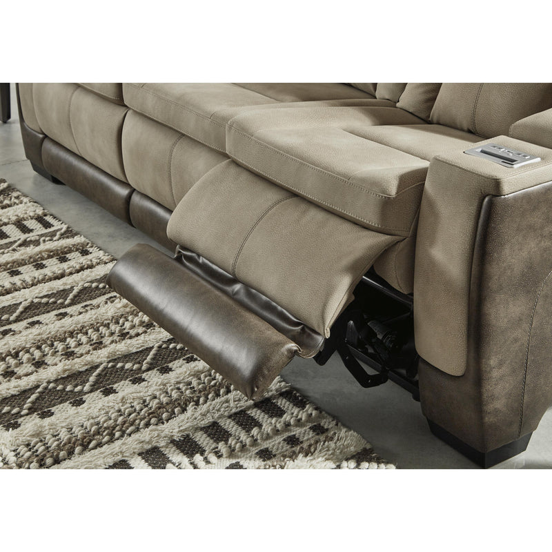 Signature Design by Ashley Next-Gen DuraPella Power Reclining Leather Look Loveseat with Console 2200318 IMAGE 7