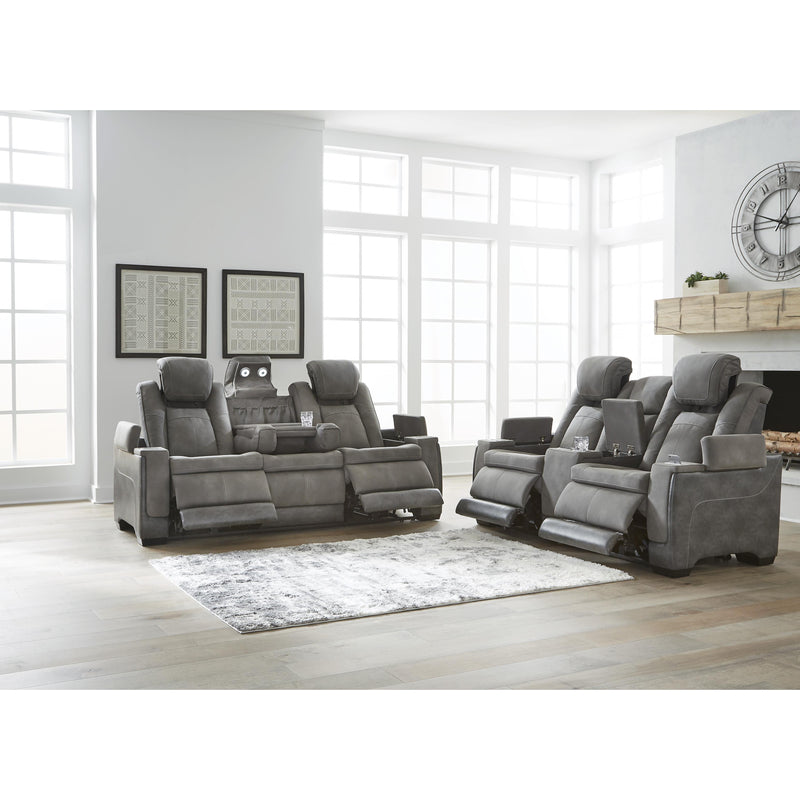 Signature Design by Ashley Next-Gen DuraPella Power Reclining Leather Look Loveseat with Console 2200418 IMAGE 13