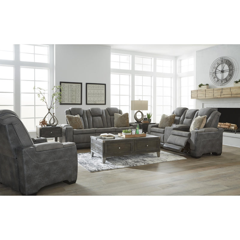 Signature Design by Ashley Next-Gen DuraPella Power Reclining Leather Look Loveseat with Console 2200418 IMAGE 16