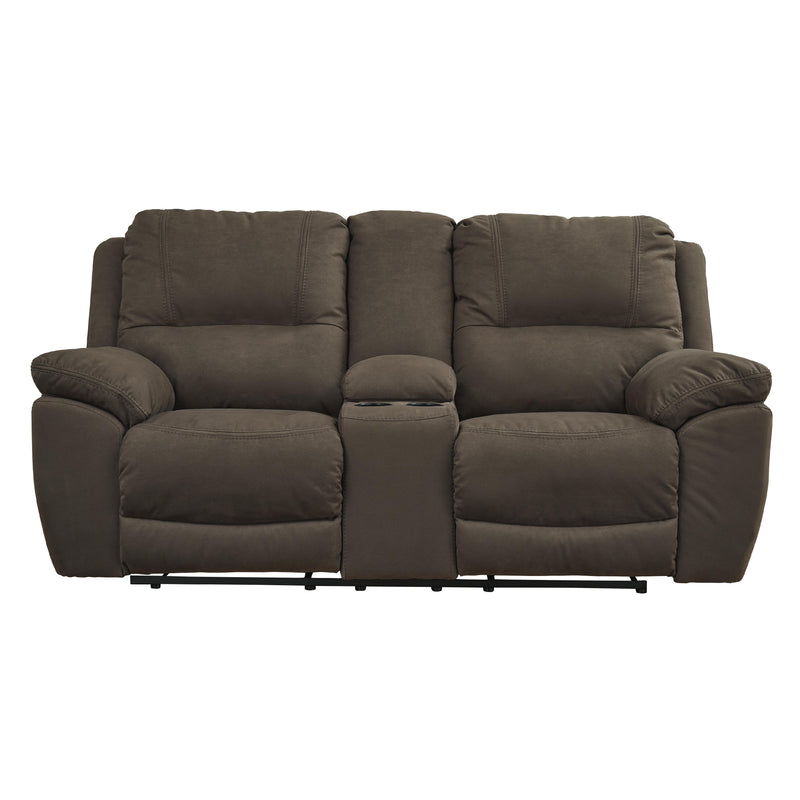 Signature Design by Ashley Next-Gen Gaucho Reclining Leather Look Loveseat with Console 5420494 IMAGE 3