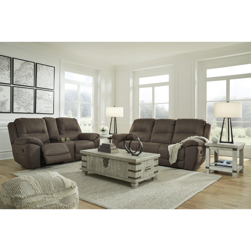 Signature Design by Ashley Next-Gen Gaucho Reclining Leather Look Loveseat with Console 5420494 IMAGE 8