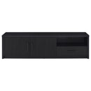 Murray 70-inch 2-door TV Stand Media Console Black