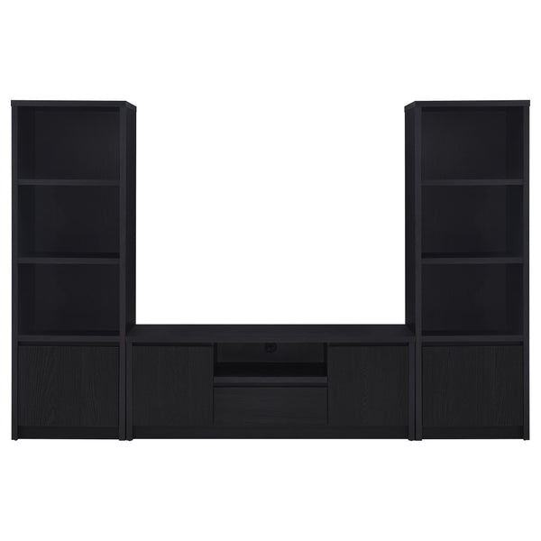 Winfield  Entertainment Center 60-inch TV Stand Black