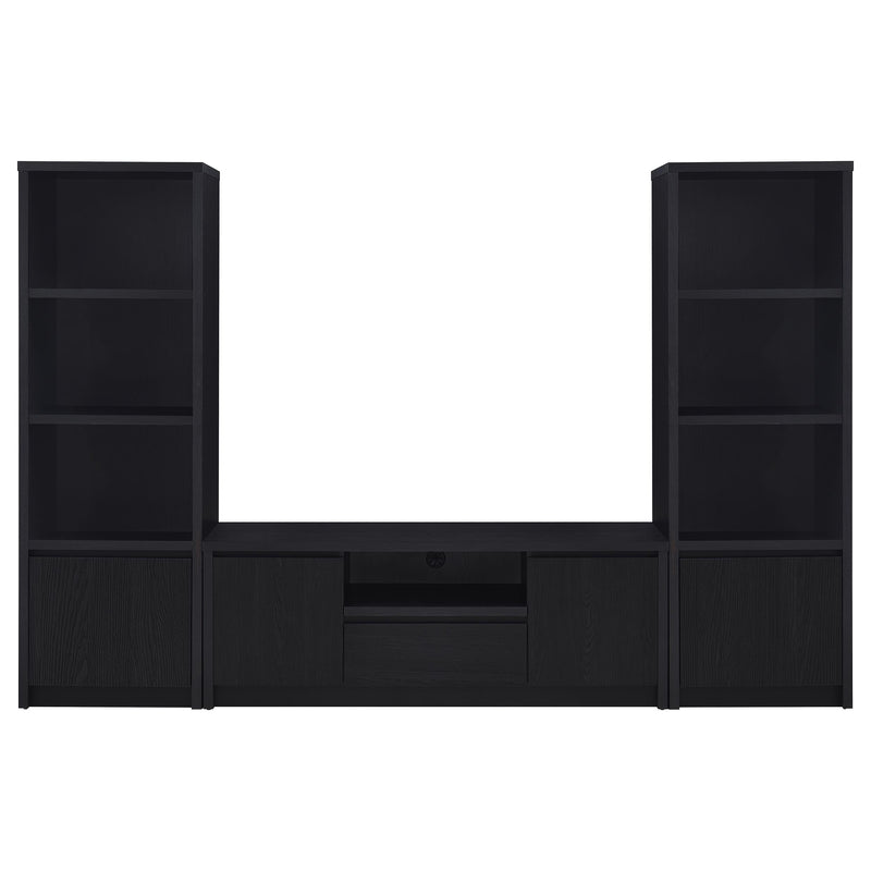Winfield  Entertainment Center 60-inch TV Stand Black