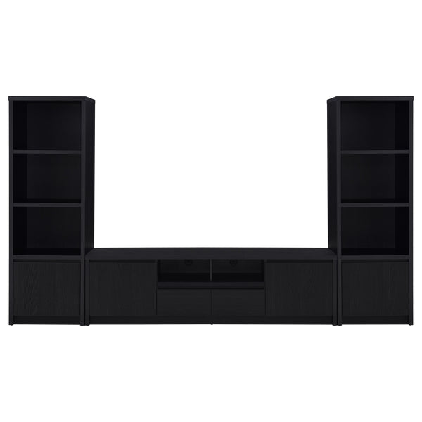 Winfield  Entertainment Center 78-inch TV Stand Black