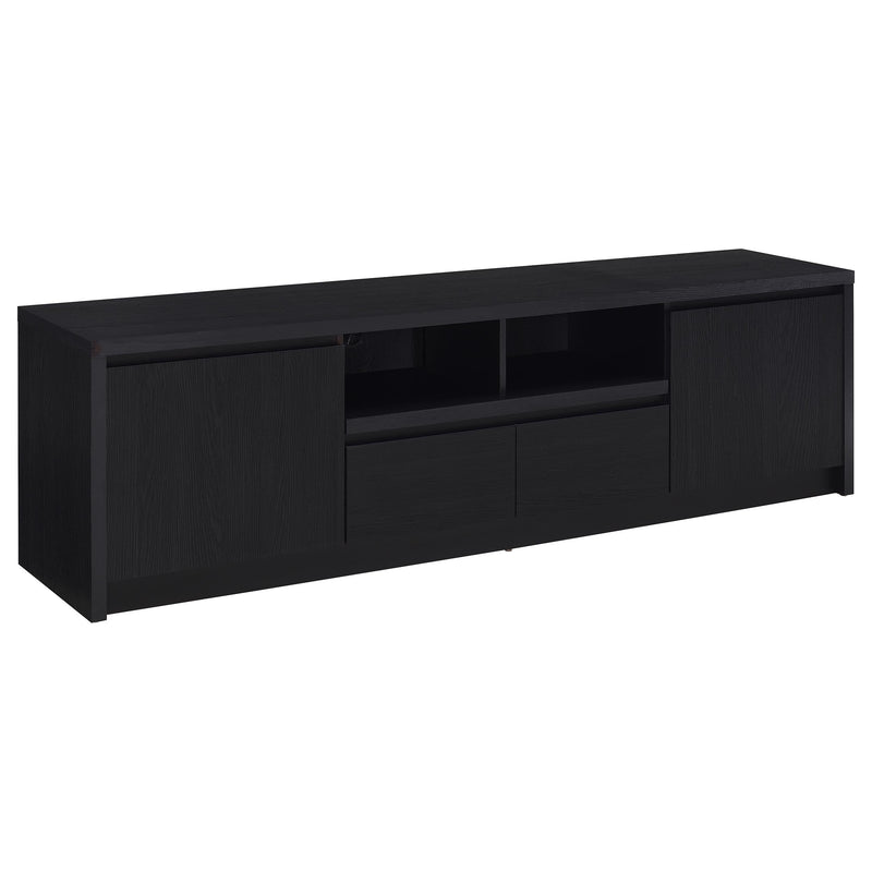 Winfield  Entertainment Center 78-inch TV Stand Black