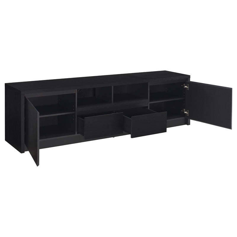 Winfield  Entertainment Center 78-inch TV Stand Black