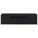 Winfield  Entertainment Center 78-inch TV Stand Black
